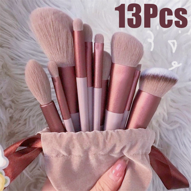 13Pcs Makeup Brush Set Make Up Concealer Brush Blush Powder Brush Eye Shadow Highlighter Foundation Brush Cosmetic Beauty Tools Demandx