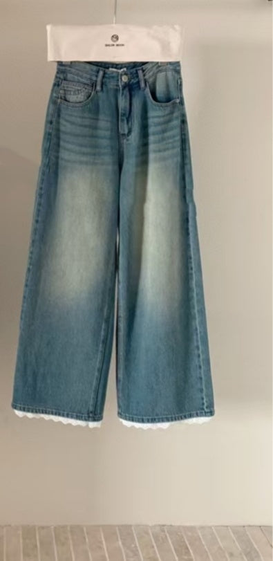 Fashion Casual All-matching Straight Jeans Demandx