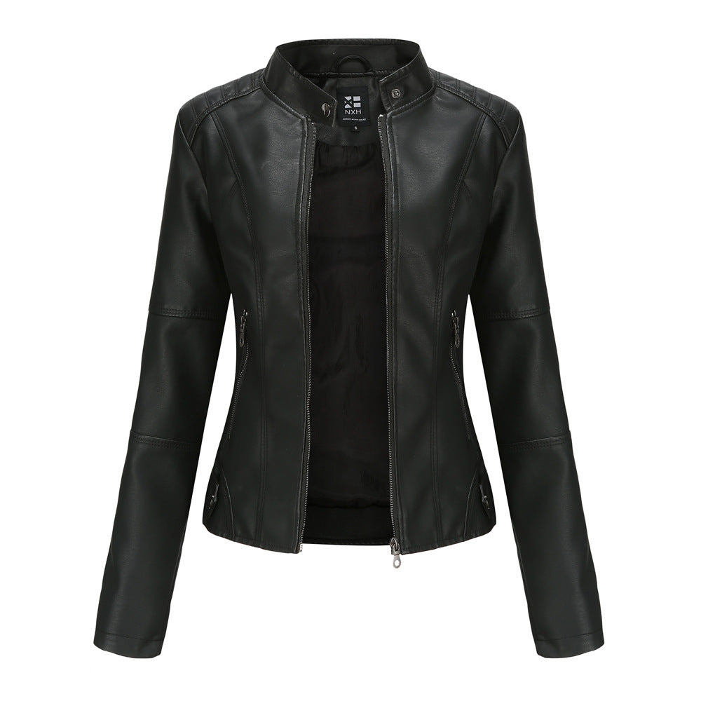 European And American Women's Leather Jackets Demandx