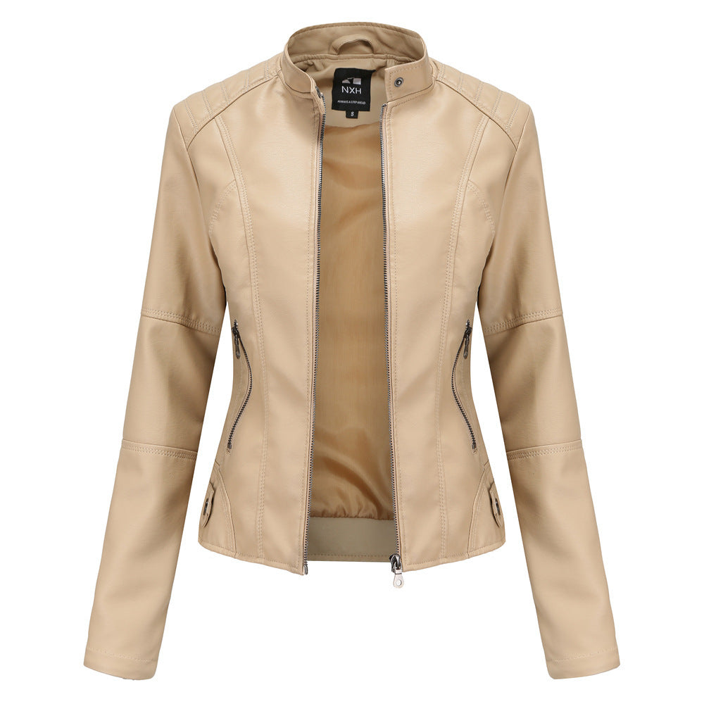 European And American Women's Leather Jackets Demandx