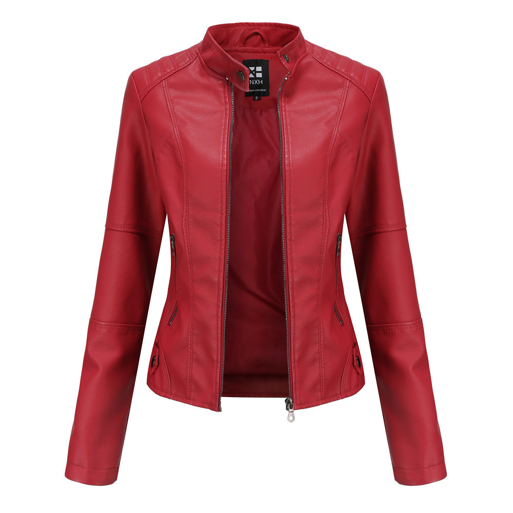 European And American Women's Leather Jackets Demandx