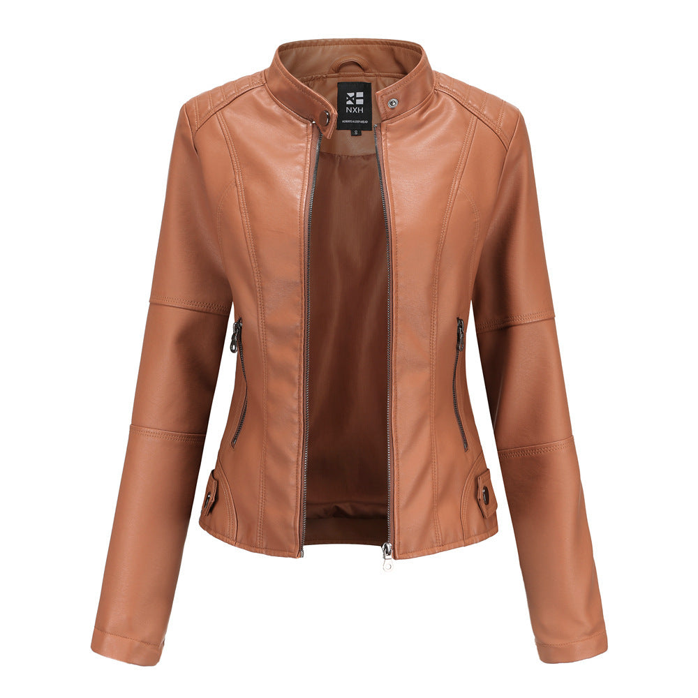 European And American Women's Leather Jackets Demandx