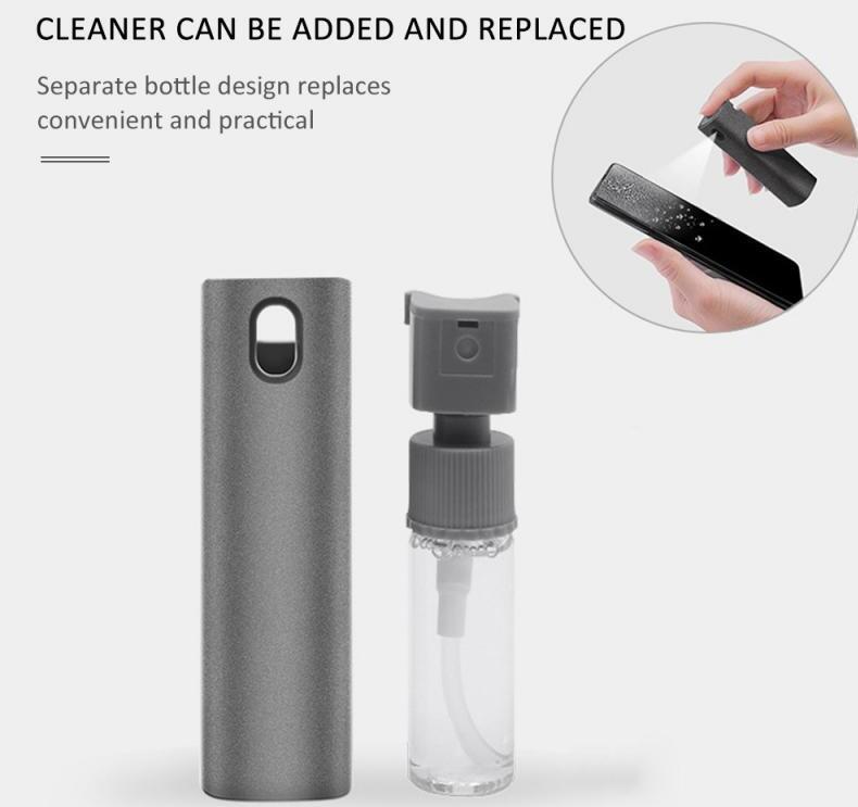 2 In 1 Phone Computer Screen Cleaner Kit For Screen Dust Removal Microfiber Cloth Set Demandx