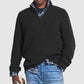 Men's Business Casual Loose Zip Stand Collar Sweater Demandx