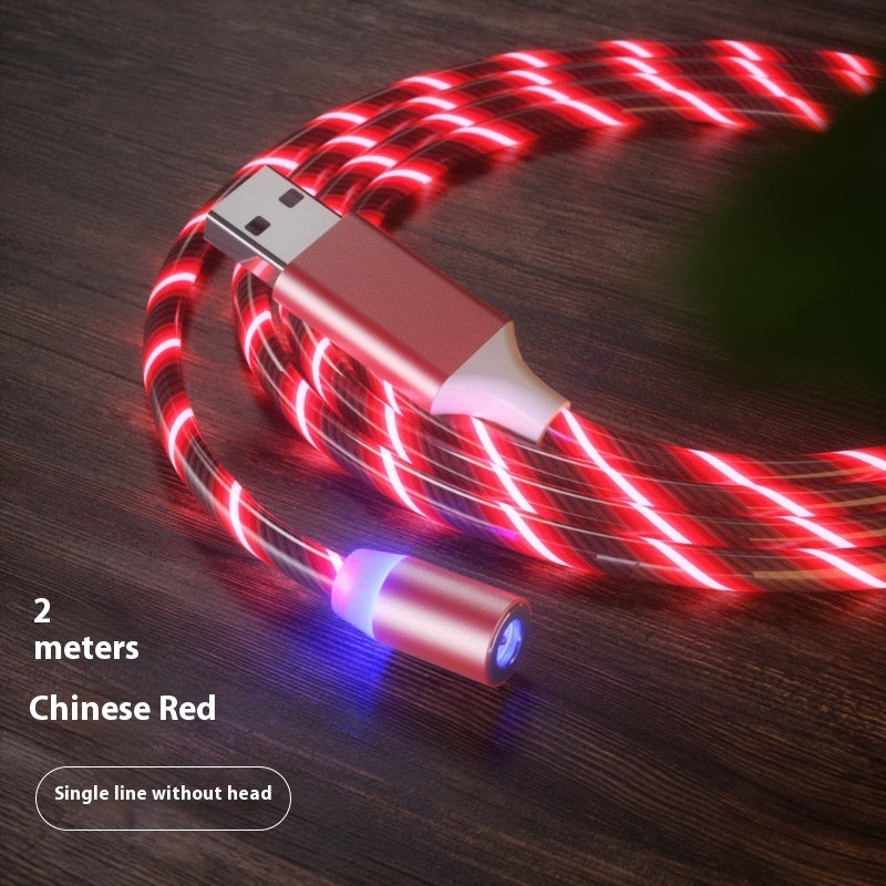 Magnetic Charging Cable Streamer Fast Charging Cable Lighting Micro USB Cable LED Magnet Charger Type-C Cable Demandx