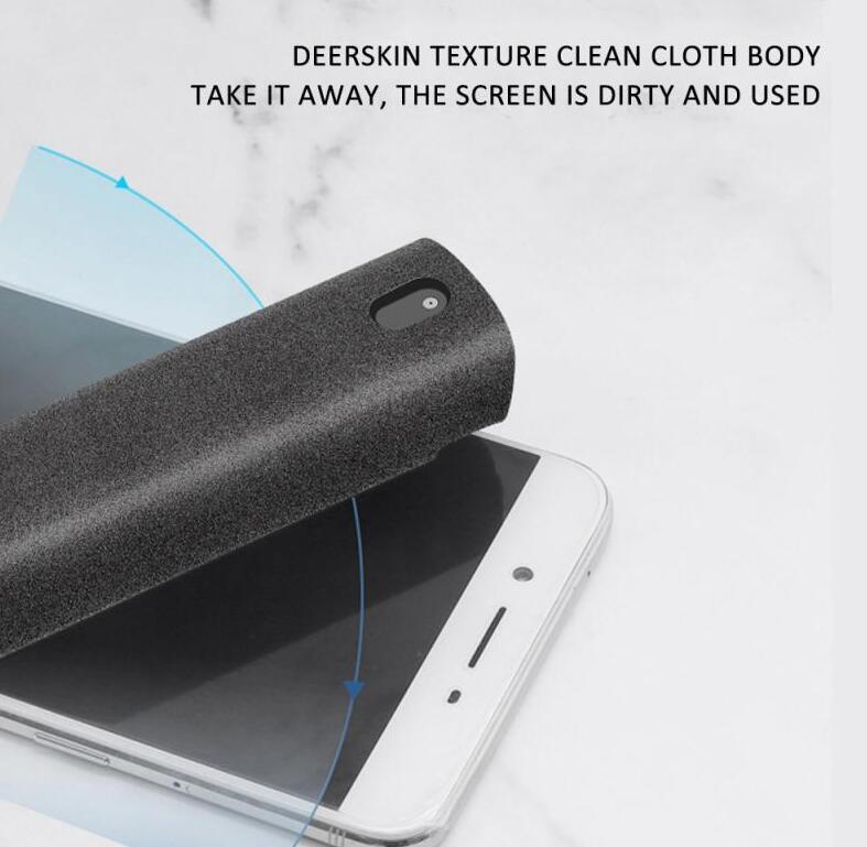 2 In 1 Phone Computer Screen Cleaner Kit For Screen Dust Removal Microfiber Cloth Set Demandx