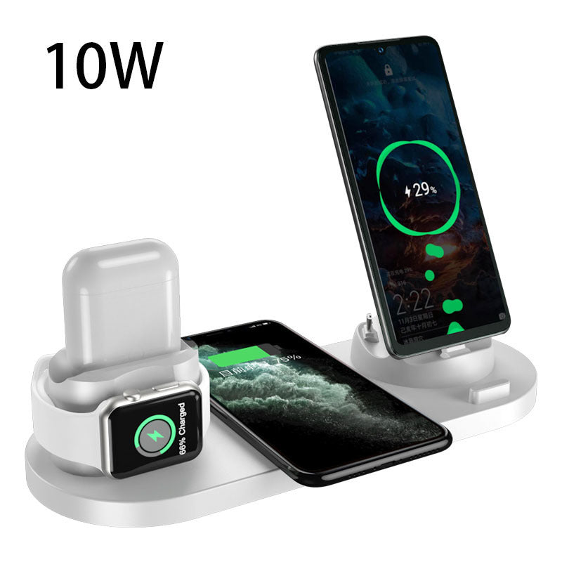 Wireless Charger For IPhone Fast Charger For Phone Fast Charging Pad For Phone Watch 6 In 1 Charging Dock Station Demandx