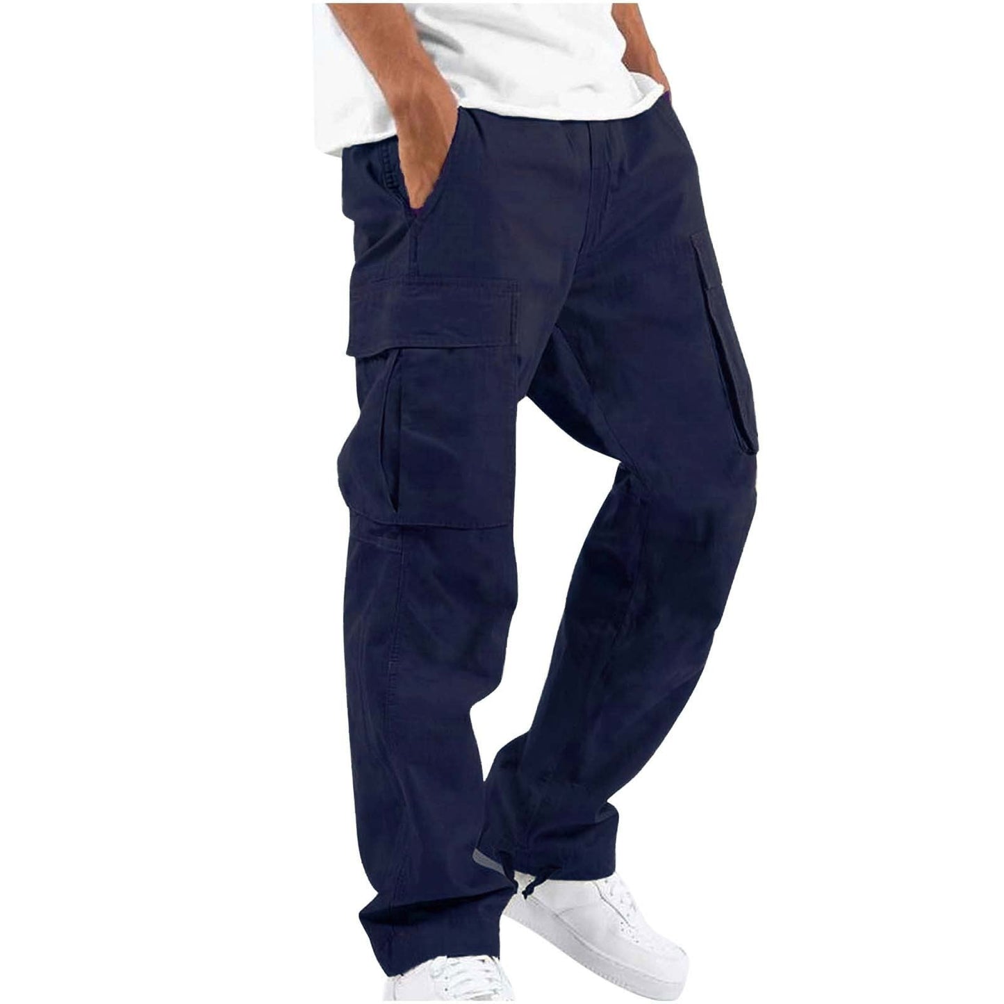 Men's Workwear Drawstring Multi-pocket Casual Pants Demandx