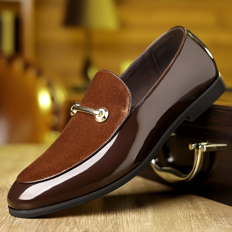 Plus Size Leather Shoes Men's Formal Wear Business Pointed Casual British Demandx