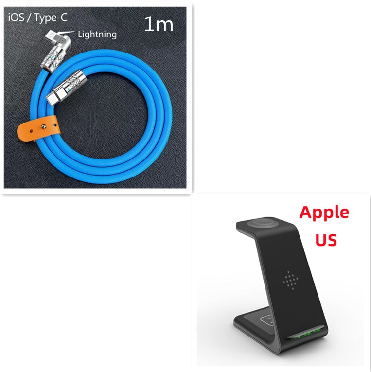 3 In 1 Fast Charging Station Wireless Charger Stand Wireless Quick Charge Dock For Phone Holder Demandx