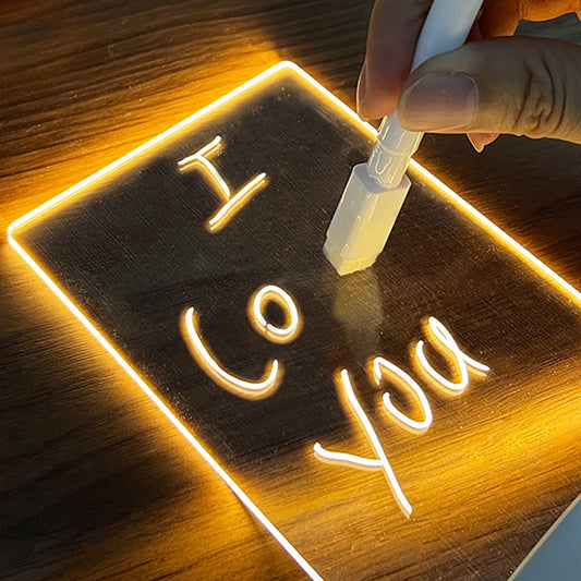 Creative Note Board Creative Led Night Light USB Message Board Holiday Light With Pen Gift For Children Girlfriend Decoration Night Lamp Demandx