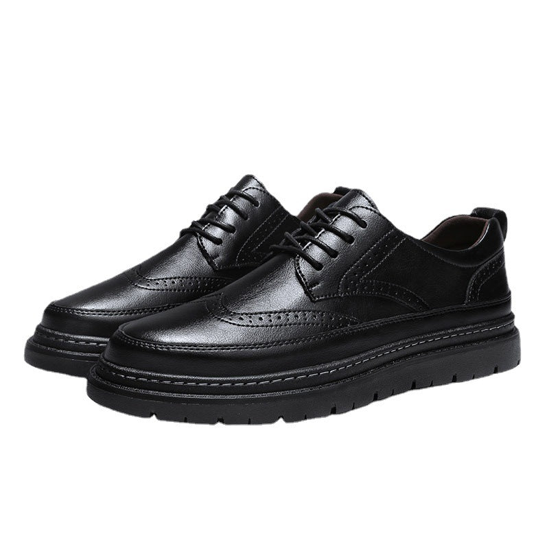 Men's Brogue Korean-style British Men Leather Shoes Demandx