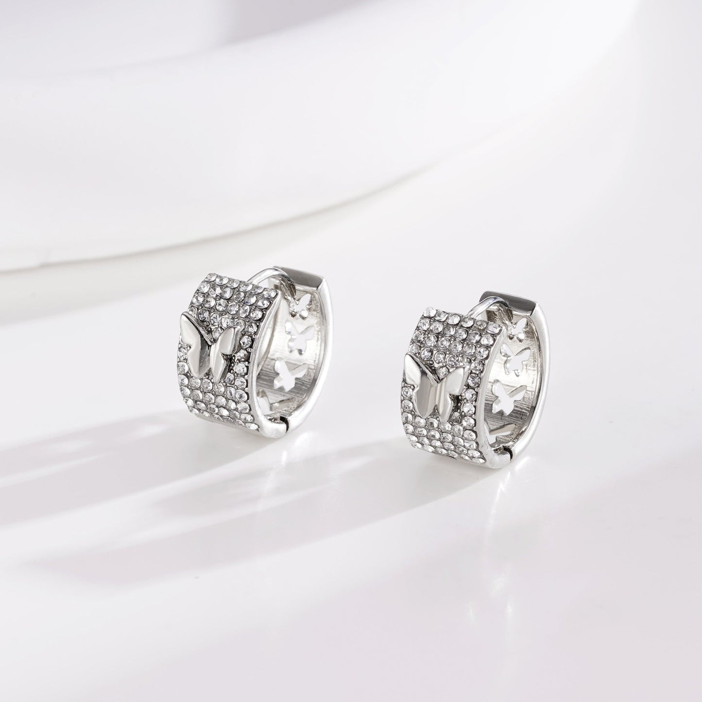 European And American Ins Style Diamond Stud Earrings Niche Design Demandx