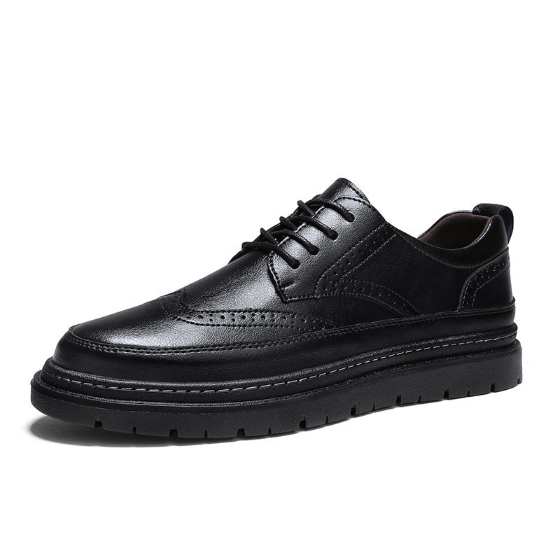 Men's Brogue Korean-style British Men Leather Shoes Demandx