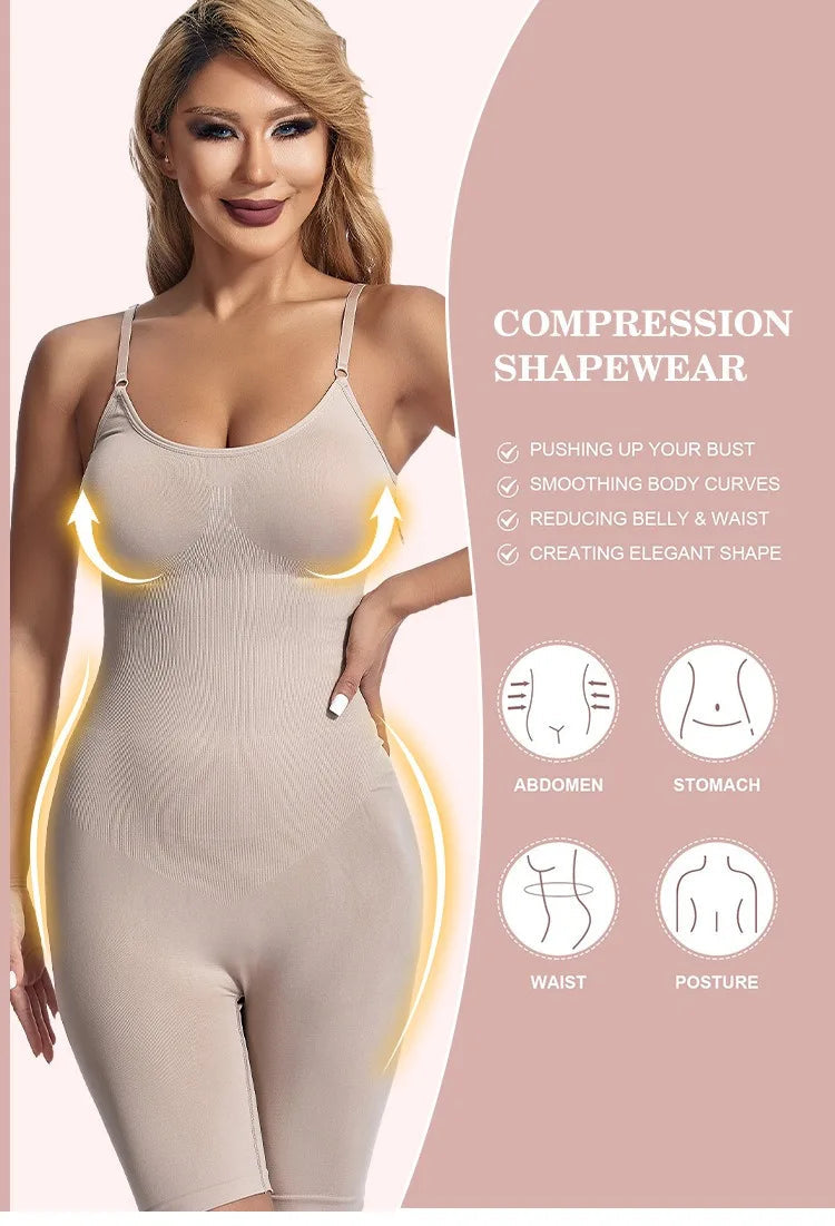 Women Bodysuit Sexy Shapewear Boxer Briefs Tummy Control Full Shaper Slimming Sheath Butt Lifter Thigh Slimmer Abdomen Corset Demandx