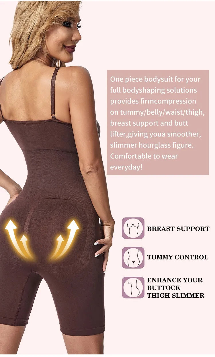 Women Bodysuit Sexy Shapewear Boxer Briefs Tummy Control Full Shaper Slimming Sheath Butt Lifter Thigh Slimmer Abdomen Corset Demandx