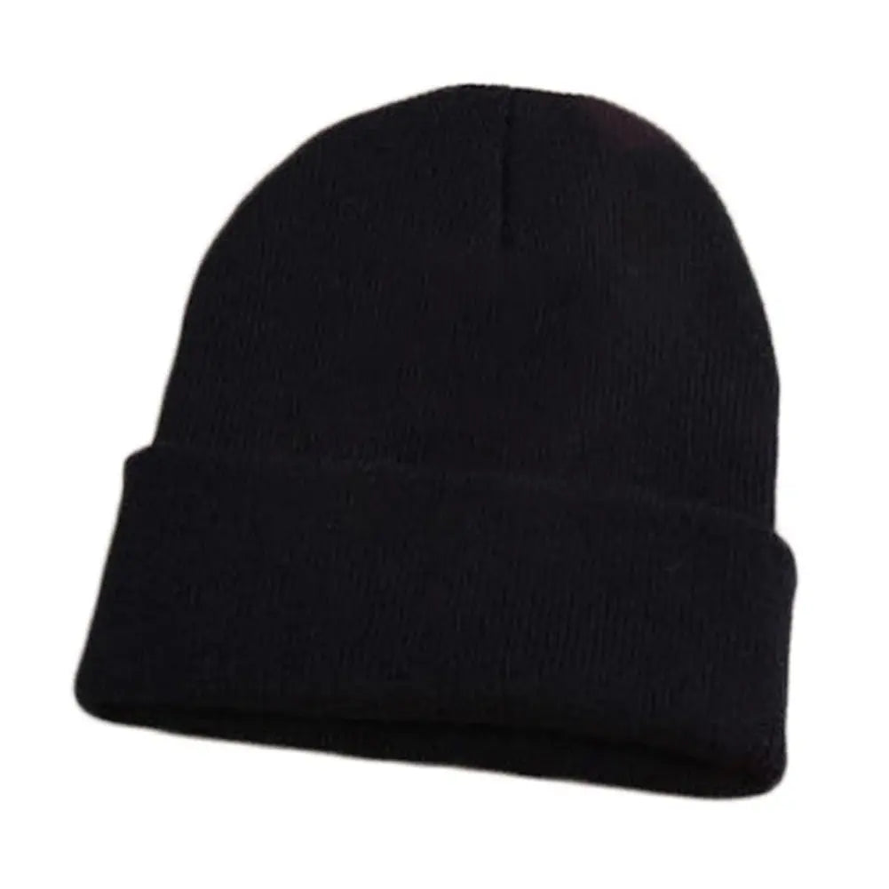 1Pcs Beatiful Winter Thicken Warm Woolen Knitted Hats For Women Outdoor Coldproof Casual Brimless Hat Unisex Solid Demandx