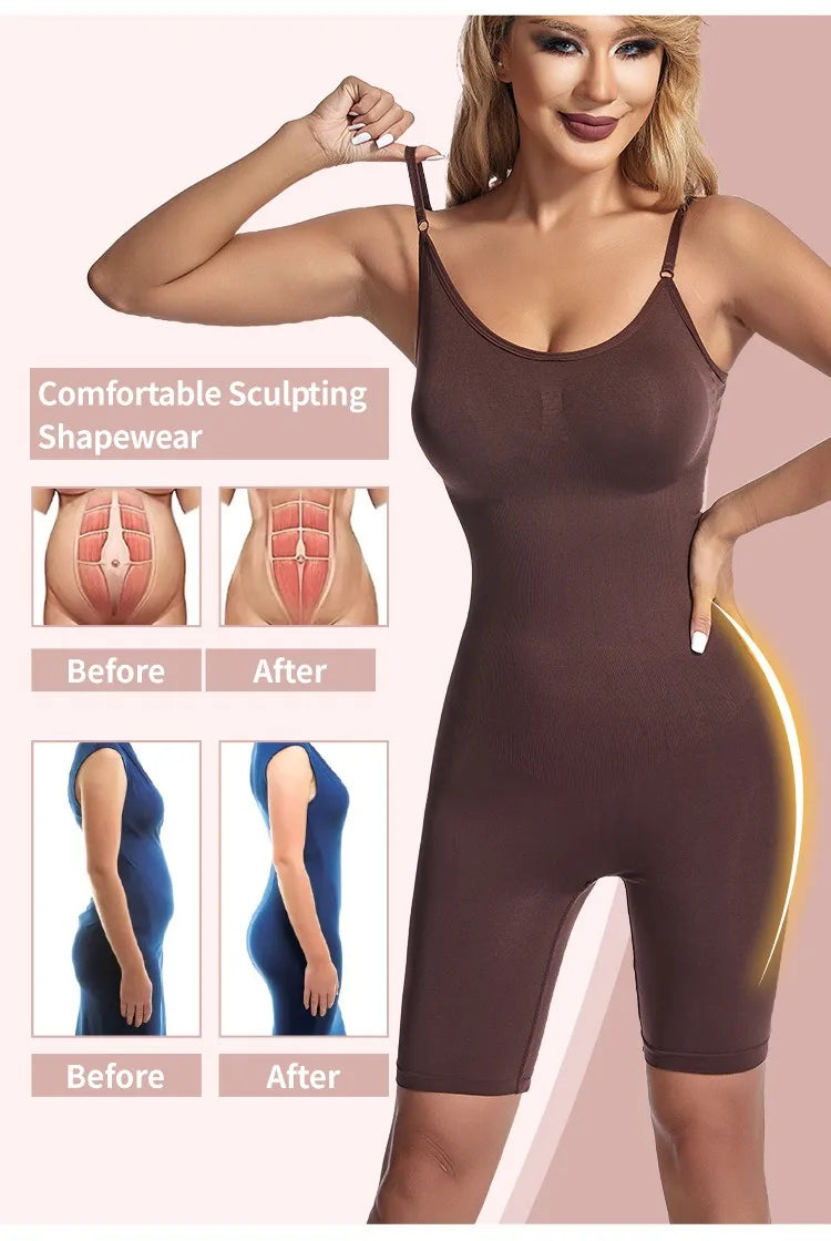 Women Bodysuit Sexy Shapewear Boxer Briefs Tummy Control Full Shaper Slimming Sheath Butt Lifter Thigh Slimmer Abdomen Corset Demandx