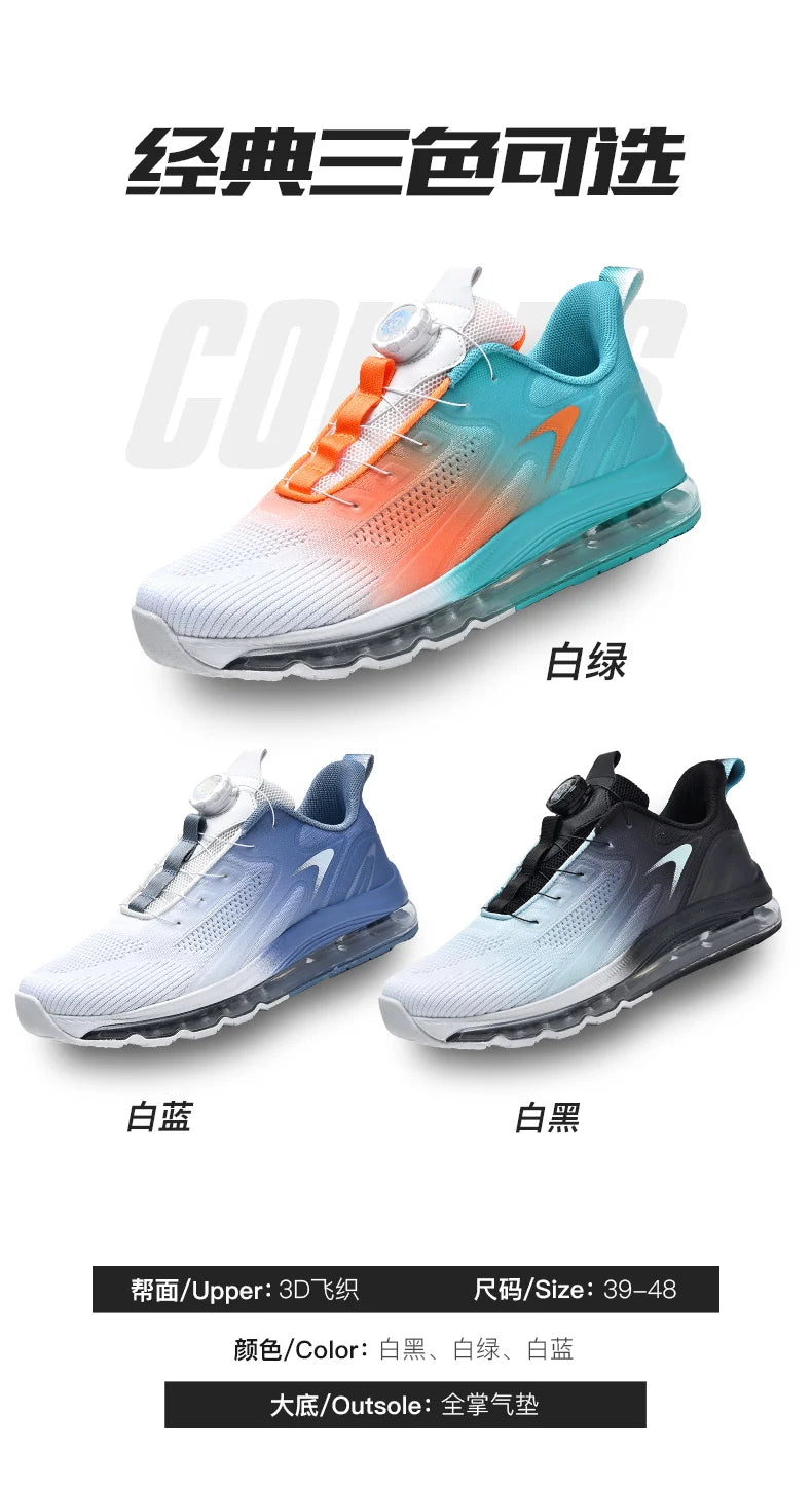 Marathon Air Cushion Men Sports Running Shoes Breathable Lightweight Women's Comfortable Athletic Nonskid Sneakers size 38-48 Demandx