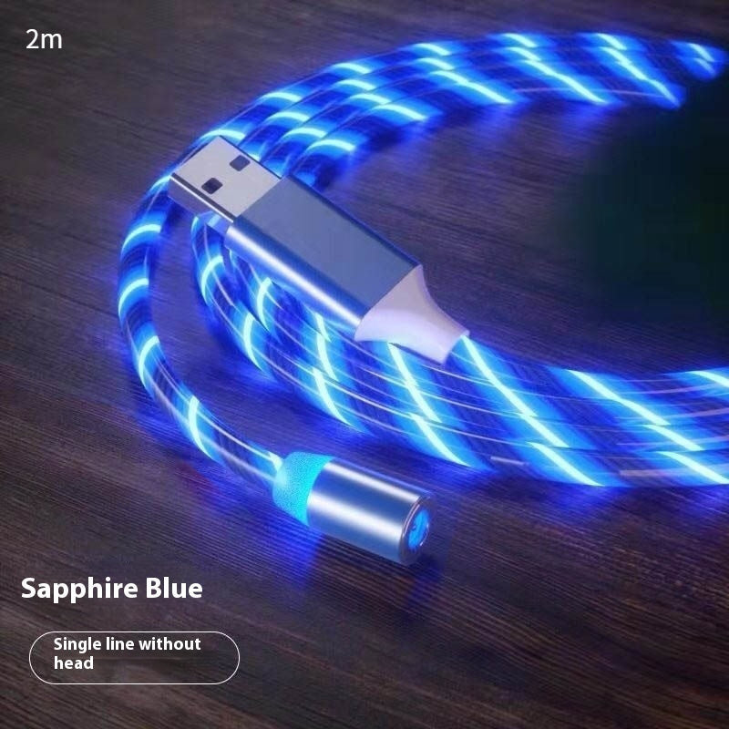 Magnetic Charging Cable Streamer Fast Charging Cable Lighting Micro USB Cable LED Magnet Charger Type-C Cable Demandx