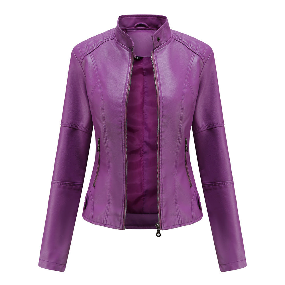 European And American Women's Leather Jackets Demandx