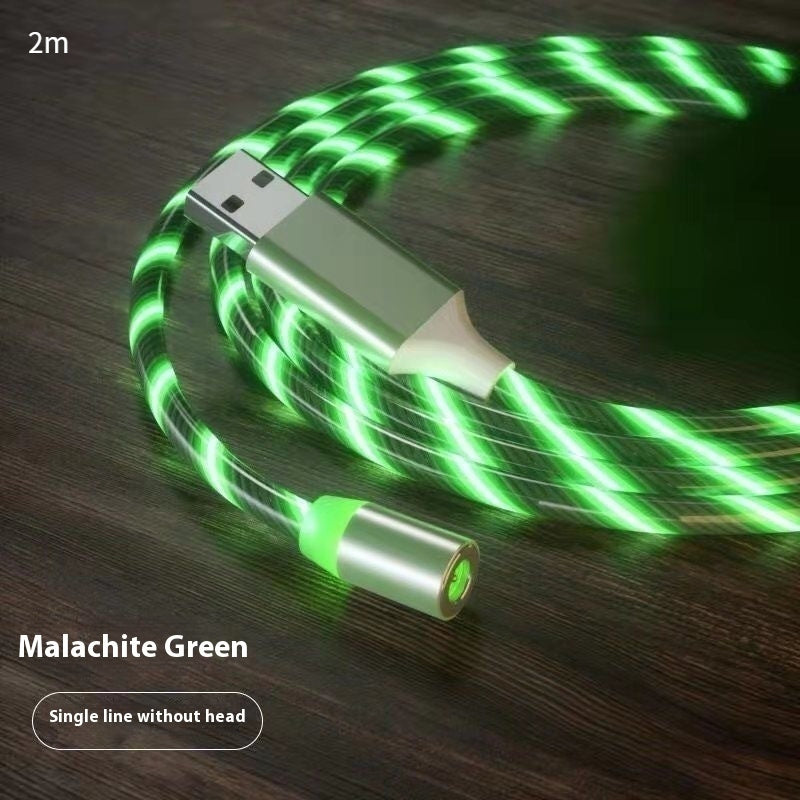 Magnetic Charging Cable Streamer Fast Charging Cable Lighting Micro USB Cable LED Magnet Charger Type-C Cable Demandx