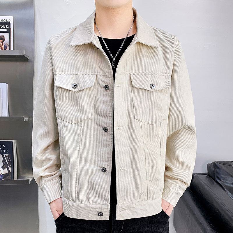 Corduroy Jacket Men's Spring Autumn And Winter Thickened Demandx