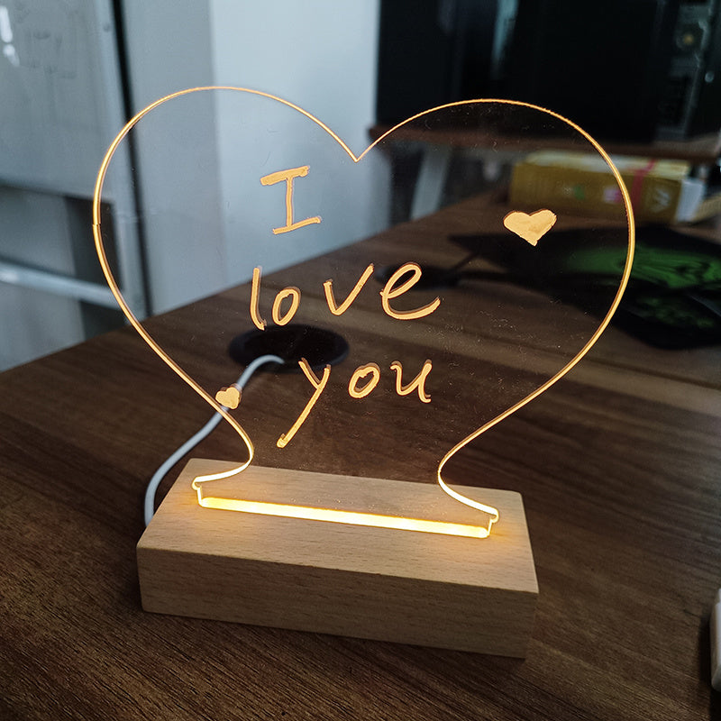 Creative Note Board Creative Led Night Light USB Message Board Holiday Light With Pen Gift For Children Girlfriend Decoration Night Lamp Demandx