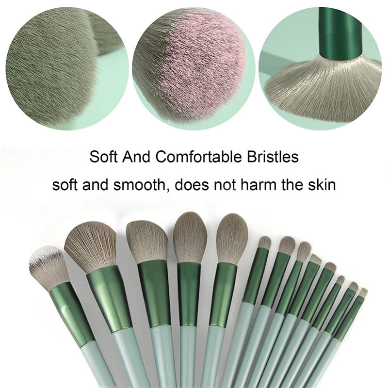 13Pcs Makeup Brush Set Make Up Concealer Brush Blush Powder Brush Eye Shadow Highlighter Foundation Brush Cosmetic Beauty Tools Demandx