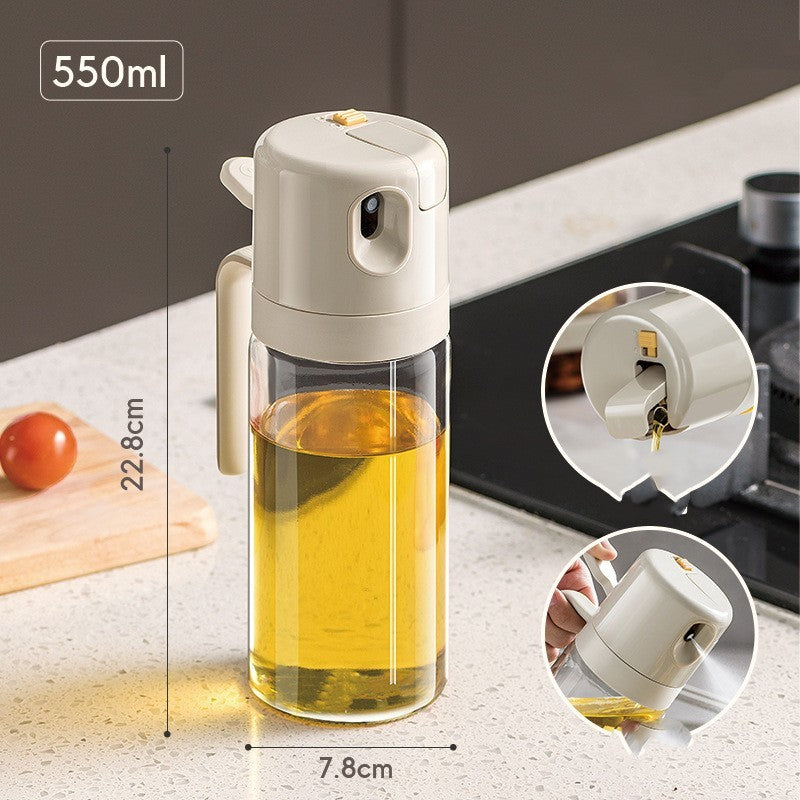 2 In 1 Oil Sprayer Bottle BBQ Cooking Oil Dispenser Olive Oil Pourers Sprayer Kitchen Baking Oil Mister Vinegar Bottle Demandx