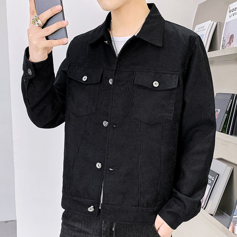 Corduroy Jacket Men's Spring Autumn And Winter Thickened Demandx